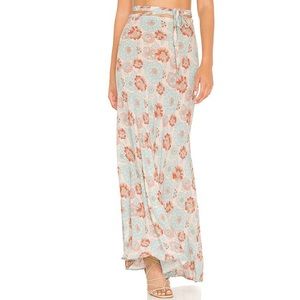 Free people tie wrap floral flowy shirt